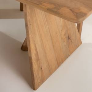 Table à manger en bois Vandana Zentrix Arista avec un design contemporain fait main et massif - Product Image 5