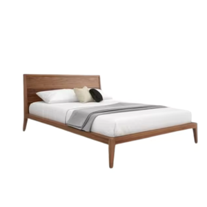 Ensemble de lit double king size en bois moderne de qualité supérieure pour hôtels et chambres à coucher, design capitonné convertible, personnalisable, directement de l'usine en Indonésie - Product Image 1