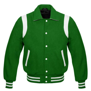 เสื้อแจ็คเก็ตวาร์ซิตี้สีน้ำเงินรอยัล คอปกสีแดง แถบไหล่สีขาว พร้อมโลโก้แบบกำหนดเอง - Product Image 6