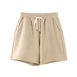 2026 Summer Collection Casual Sports Solid Mid Waist Drawstring Waffle Knitted Breathable Loose Drawstring Sweatpants <b>Shorts</b> - Product Image 6