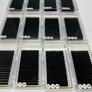 ขนตาปลอมแบบแฮนด์เมด ต่อขนตาแบบพัดสำเร็จรูป ใยสังเคราะห์ ให้ลุคธรรมชาติ ยาว นุ่ม 12/16 แถว ปรับแต่งได้ รับผลิตแบรนด์ส่วนตัว - Product Image 6