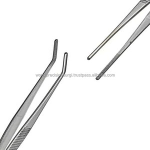 Juego de Pinzas Dentadas de Acero Inoxidable WPS, 2 Piezas, Punta Recta y Curva, Pinzas de Precisión para Laboratorio, Odontología, Cirugía, Manualidades y Reparaciones, con Certificación CE - Product Image 6