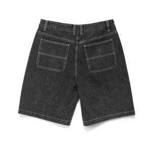 Shorts en jean pour hommes, taille mi-haute, coupe droite, style Y2K streetwear, coupe ample, décontracté, été, 100% coton, logo personnalisé, fournisseur en gros - Product Image 3