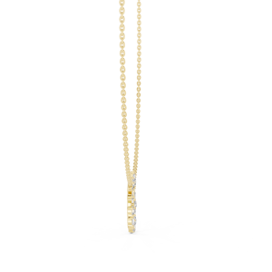 Collar con Colgante de Diamantes de Corte Mixto de Lujo en Oro Amarillo de 18K, Diamantes Cultivados en Laboratorio, Elegante Colgante de Diamantes en Oro Amarillo - Product Image 2