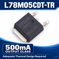 Stok 78M05 L78M05CDT-TR CJ78M05 5V 500mA IC Regulator Tegangan Linear Positif Tetap untuk Perakitan PCB Pasokan Massal