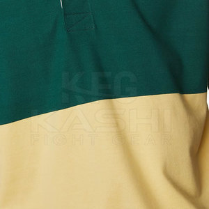 Camiseta de rugby para hombre, ligera, de bajo precio, al por mayor, con logotipo personalizado, tela de algodón, para pedidos al por mayor de equipos. - Product Image 6
