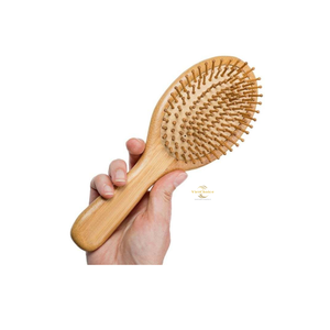 Cepillo para el Cabello de Bambú con Logotipo Personalizado, Ecológico, de Madera Natural, para Masaje del Cuero Cabelludo y Desenredado del Cabello - Product Image 6