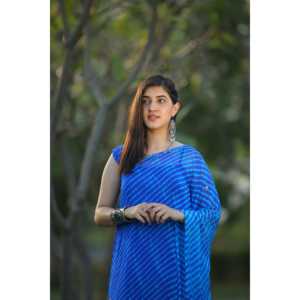 Vestido Kaftán Bohemio Casual de Gasa Azul Primavera, Talla XS, Largo hasta el Suelo, con Hombro Descubierto, Silueta Lápiz Oversize, Transpirable - Product Image 4