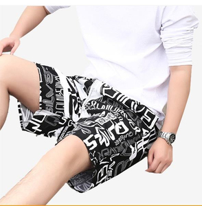 Summer Beach Board Shorts Men <b>High</b> Waist <b>Knee</b> Length Colorful Drawstring Quick Dry Swimming Trunks Plus Size New Arrival - Product Image 2