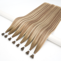 Ekstensi Rambut Lanmuse Hair Invisible Cuticle Aligned Nano Tip Nano Ring Double Drawn Russian Virgin Human Hair Salon