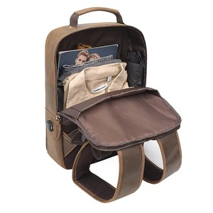 Mochila Minimalista Vintage de Cuero, Impermeable, Antirrobo, para Portátil, de Cuero Genuino, LBP-0423 - Product Image 6