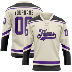 Venta al por Mayor de Camisetas de Hockey sobre Hielo Personalizadas, Uniformes de Equipo Sublimados, Poliéster de Secado Rápido y Transpirable, Nombre y Número Personalizados - Product Image 1