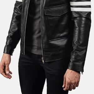 Chaqueta de Cuero de Oveja para Hombre, Diseño 2026, Impermeable, con Cuello Alto de Lona y Logotipo Frontal, Estilo Motero, para Invierno, en Oferta - Product Image 6