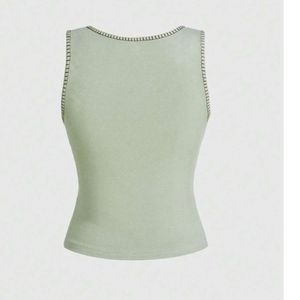 Custom Women <b>Strawberry</b> Print Ribbed Crop Tank <b>Top</b> Sleeveless Cotton Slim Fit Summer Casual Vest Wholesale OEM - Product Image 2