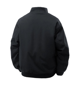 2025 American Fashion <b>Jacket</b> Coat Couples Retro Solid Color Nylon Stand Zipper Casual Autumn Eco-Friendly - Product Image 2