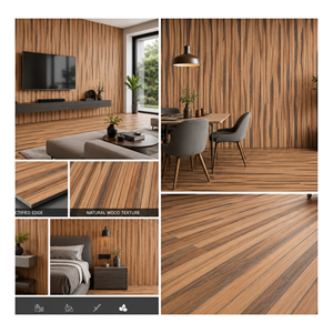 Azulejos de Porcelana de Primera Calidad con Acabado de Madera de 600x1200 mm, GVT PGVT, Azulejos Vitrificados Esmaltados para Pisos y Paredes, Calidad de Exportación, Hechos en India - Product Image 1