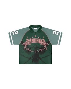 GRACE COLLECTION Camiseta de Fútbol Retro Personalizada para Hombre |   Camiseta de Malla Antibacteriana 100% Poliéster con Cuello Redondo y Tirantes Ajustables - Product Image 2