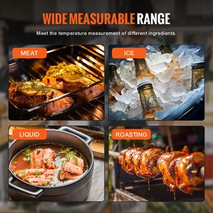 "High Precision Digital Grill Thermometer for <b>Meat</b> & <b>Poultry</b> IP65 Waterproof 58-572F Range 3s Battery" - Product Image 6