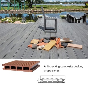 Tarima Exterior Moderna Cuadrada Antideslizante e Impermeable, Revestimiento de WPC con Relieve 3D, Aspecto de Madera - Product Image 3