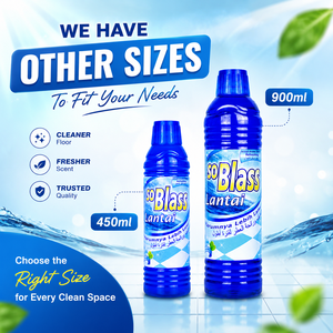 โซบลาสส์น้ำยาทำความสะอาดพื้น 900 มล. วาริแอน มิรีน มิ้นท์ น้ำยาทำความสะอาด แอนตี้แบคทีเรีย เป็นมิตรกับสิ่งแวดล้อม สูตรน้ำ - Product Image 5