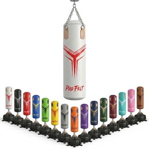 Saco de Boxeo Independiente Personalizado con Nombre de Marca, Altura Ajustable, Cuero Duradero, para Entrenamiento en Casa y Gimnasio - Product Image 1