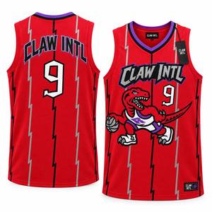 เสื้อบาสเก็ตบอล Claw Intl สีแดง พิมพ์ลายแบบรีดร้อน เสื้อกล้ามยูนิเซ็กซ์ หมายเลข 9 สำหรับวัยรุ่น แห้งเร็ว สายปรับได้ ระบายอากาศได้ดี - Product Image 6