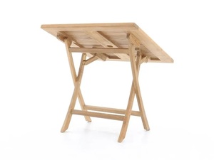 Durable <b>Folding</b> <b>Dining</b> <b>Table</b> Made Solid Teak Wood Eco-Friendly Space-Saving Outdoor Design for Patio Garden Cafe Restaurant Use - Product Image 5