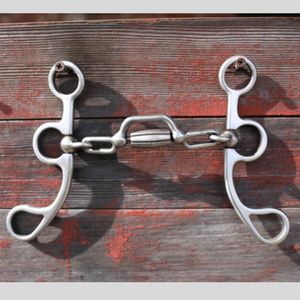 Stainless Steel Horse Bit Western Riding Equestrian Bridle Bit Silver Color <b>Roller</b> <b>Joint</b> Design 100% Best quality horse tack - Product Image 6