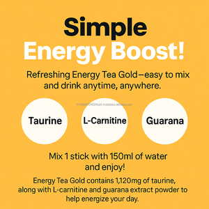 Barra Energética de Taurina, Guaraná y Carnitina, Polvo de Vitaminas, Enfoque, Resistencia, Apoyo al Entrenamiento, Suplemento OEM para Adultos, 5g X 30 Barritas, Nuevo - Product Image 2