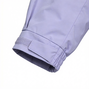 Veste coupe-vent à capuche pour femme, couleur violet clair, fermeture éclair intégrale, fine, respirante, tissée, décontractée, pour le printemps et le quotidien - Product Image 5