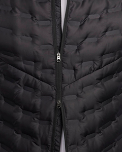 Gilet matelassé personnalisé pour homme avec logo couleur, col montant, imperméable, coupe-vent, fermeture éclair, décontracté, sans manches, d'hiver - Product Image 5