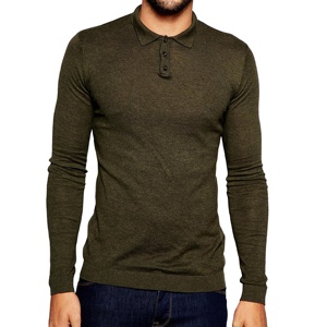 Polo básico de golf para hombre y mujer, camisa de manga larga, venta al por mayor, ropa en blanco a granel, estilo Formal, estampado liso, Bangladesh - Product Image 1