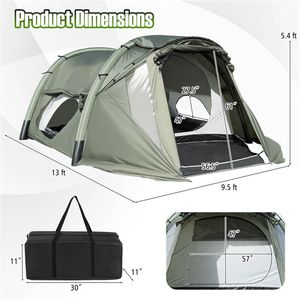 Tenda Familiare Estiva per 5-7 Persone con Veranda Zanzariera e Impermeabile PU2000mm - Tenda da Campeggio Gonfiabile - Product Image 4