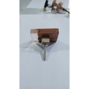 Pomo Decorativo de Madera y Mármol de Primera Calidad de Diseñador Indio, Herraje Vintage para Cómoda y Cocina - Product Image 2