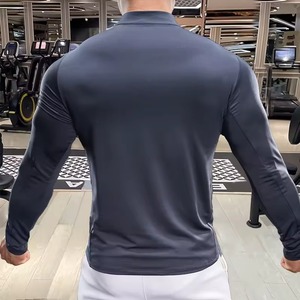 Custom Compression Fitness T Shirt Manufacturer Gym Activewear Moisture Wicking <b>Polyester</b> Spandex Screen Print Embroidery - Product Image 4