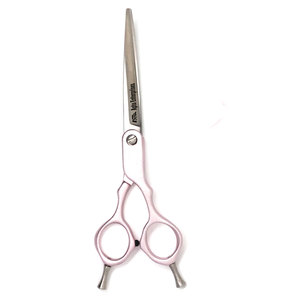 6-Inch Pink Curve <b>Dog</b> Grooming <b>Scissors</b> Professional Pet Hair Cutting Shears with Ergonomic Handle Blunt Safety Tips - Product Image 6