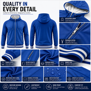 Veste coupe-vent de basketball personnalisée pour l'hiver, broderie frontale, sublimation, légère, chaude, pour équipe, OEM ODM, fabricant en gros - Product Image 4