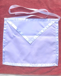 Tablier de Maître Maçonnique Rite Français en Coton/Soie Personnalisé Style Vintage Écologique Haute Qualité - Product Image 2