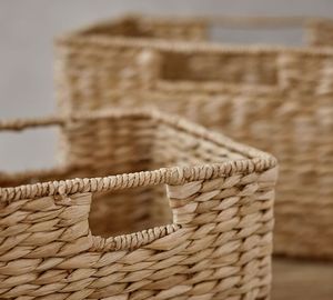 Nuevo Diseño, Juego de 2 Organizadores de Almacenamiento de Jacinto de Agua, Cesto para Ropa, Decoración de Muebles Tejidos Naturales para el Hogar - Product Image 3
