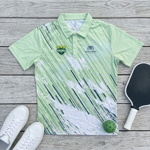 Polo de pickleball personnalisé OEM ODM Vente en gros Fabricant de vêtements de sport à séchage rapide Commande en gros Polo de pickleball personnalisé pour équipe - Product Image 1