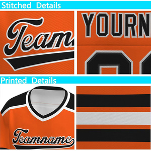 Jersey Profesional de Hockey sobre Hielo, Personalizado con el Logotipo del Equipo, Transpirable, Uniforme de Alto Rendimiento para Torneos - Product Image 5