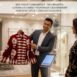 Blouson Bomber de Luxe en Velours Fait Main avec Broderie Florale, Col Montant et Doublure en Coton – Vente en Gros - Product Image 2