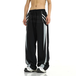 Men's Unique Style Straight Casual <b>Trousers</b> Mid-rise Custom logo 100% Cotton Non-woven Eco-friendly Breathable Lightweight Low - Product Image 6
