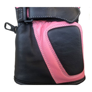 Gants de moto pour femmes de qualité supérieure avec protection des articulations, en cuir durable, antidérapants, respirants et antichocs - Product Image 6