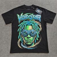Produsen Industri Sporteria, Kaos Kasual Lengan Pendek 100% Katun, Layanan OEM Kustom, Warna Solid, Sablon Puff