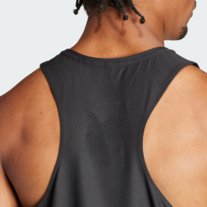 Débardeur de sport respirant à séchage rapide en polyester/coton noir uni pour homme Miaz Enterprises, col rond, sans manches, pour l'entraînement - Product Image 6