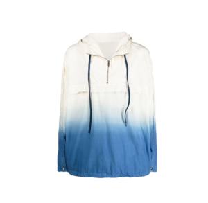 Chaqueta a prueba de viento con estampado de sublimación, prendas de vestir con tinte de corbata, chaqueta cortavientos informal con capucha para hombre - Product Image 1