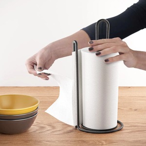 Metal <b>Paper</b> Roll Holder Stand Modern <b>Kitchen</b> Tissue Roll Stand Durable Countertop <b>Paper</b> Towel Holder for <b>Kitchen</b> Dining Bathroom - Product Image 2