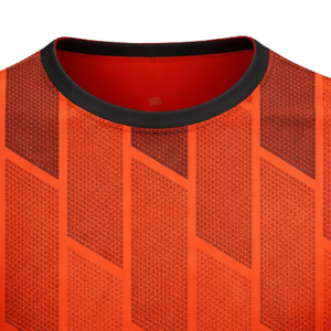 Camiseta de Fútbol Lyon Naranja y Negra, Ligera, Transpirable, que Absorbe la Humedad, Uniforme Deportivo para Entrenamiento - Product Image 5