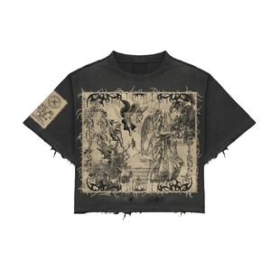 100% Cotton Shirt Women Oversized Boxy T Shirt 240 GSM Thick Cotton Fabric Black Multicolor <b>Graphic</b> DTG Print Custom Logo <b>Tee</b> - Product Image 4